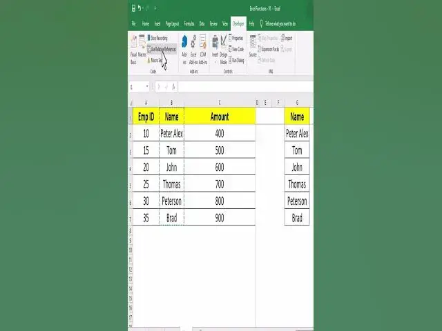 'Video thumbnail for How to Create Macro in Excel #shorts'