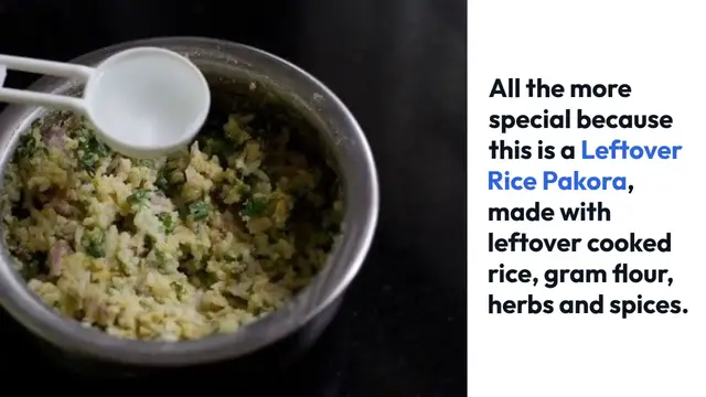 Video thumbnail for Rice Pakora Chawal Ke Pakode Leftover