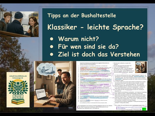 Video thumbnail for "Goethe light?" - Statt Konfrontation Suche nach einem pragmatischen Weg zu mehr Verständnis