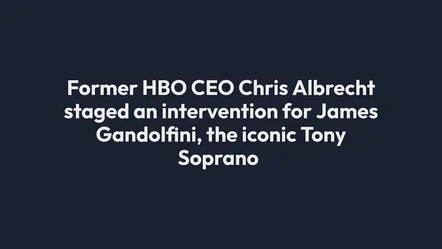 'Video thumbnail for Gandolfini's Bold Intervention Story'