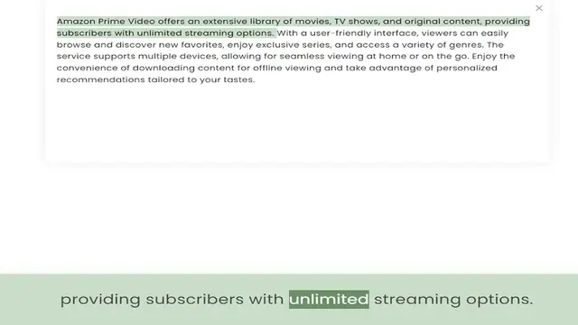 Video thumbnail for subscribers with unlimited streaming options. With a user-friendly interface, viewers can easily browse and discover new favorites, enjoy exclusive series, and access a variety of genres. The service supports multiple devices, allowing fo