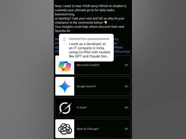 'Video thumbnail for So, after your own AI adventures, which companion currently leads your workflow? Share your story'