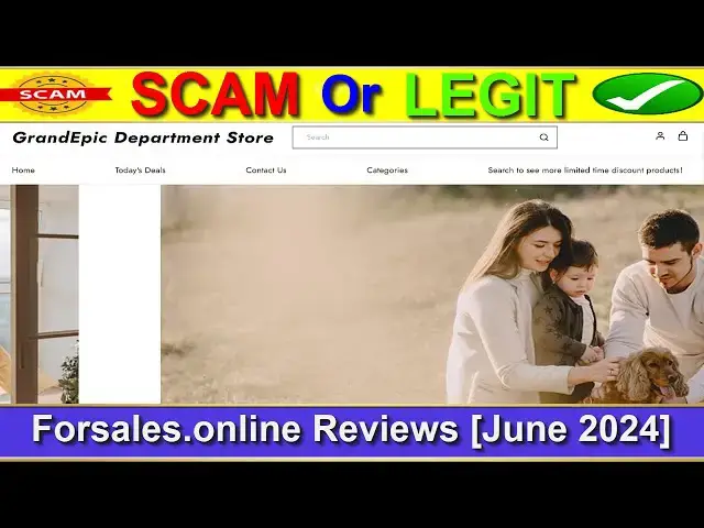 Video thumbnail for Grandepic Department Store Reviews (June 2024) - Is Forsales.online A Legit E-Commerce Site?Find Out