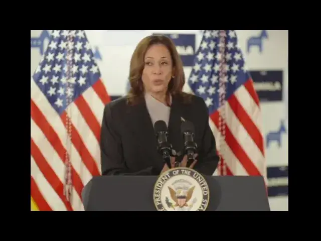 'Video thumbnail for Kamala Harris Speech During her first Campaign'