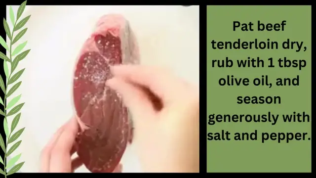 Video thumbnail for Roast Tenderloin Beef