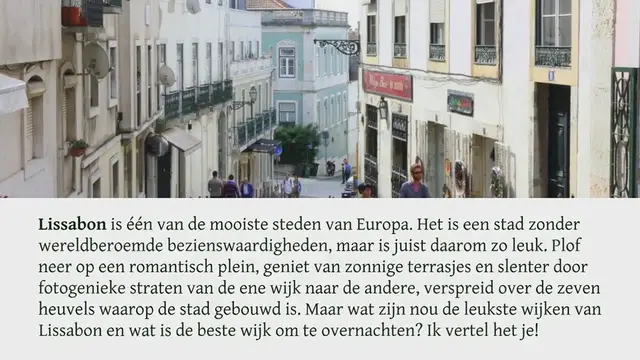 Video thumbnail for DIT ZIJN DE VIJF LEUKSTE WIJKEN VAN LISSABON!