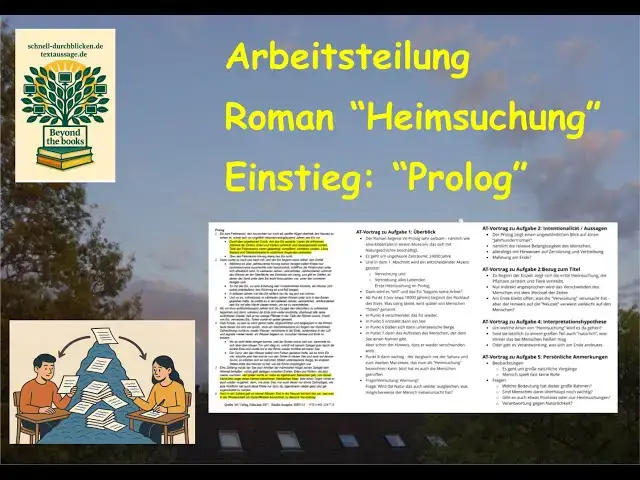 'Video thumbnail for Roman "Heimsuchung" - Vom "Prolog" zur Interpretationshypothese - Beispiel für gute Arbeitsteilung'