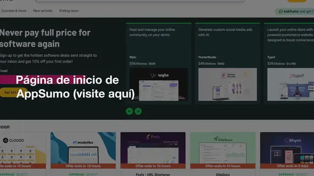 Video thumbnail for AppSumo Alternativas: Encuentra increíbles ofertas en sitios similares a AppSumo