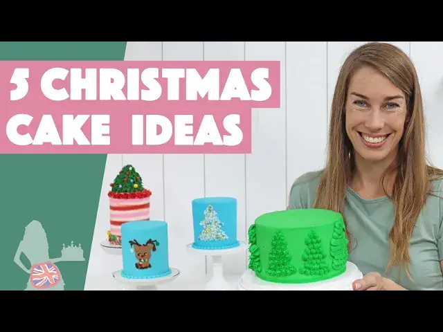 'Video thumbnail for 5 Christmas Cake Decorating Ideas'