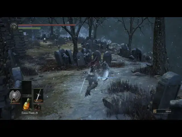 Video thumbnail for Dark Souls lll Ashes of Ariandel - Corvian Settlement: Young White Branch Location Near Tree Woman