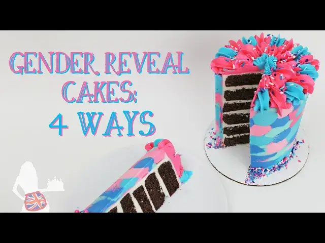 'Video thumbnail for Gender Reveal Cakes 4 Ways'