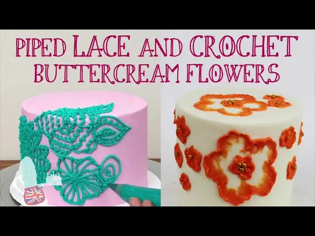 'Video thumbnail for Piped Lace and Crochet Buttercream Flowers'