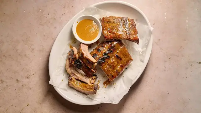 Video thumbnail for Our Baby Back Ribs Recipe Is Slathered In A Decadent Honey Mustard Sauce