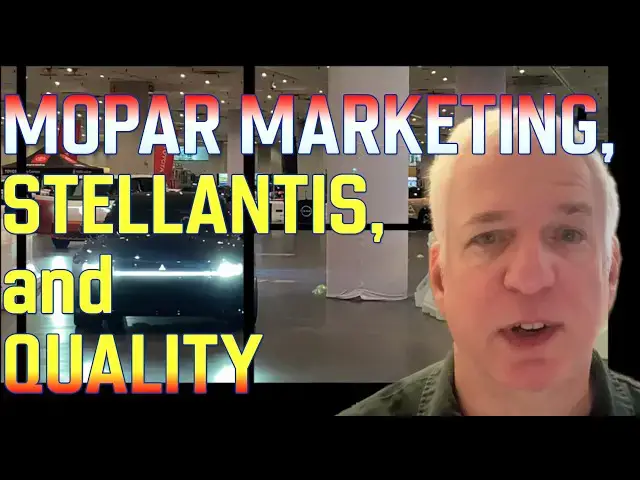 Video thumbnail for Mopar Marketing, Stellantis, and Quality: Come on, guys, get it together!
