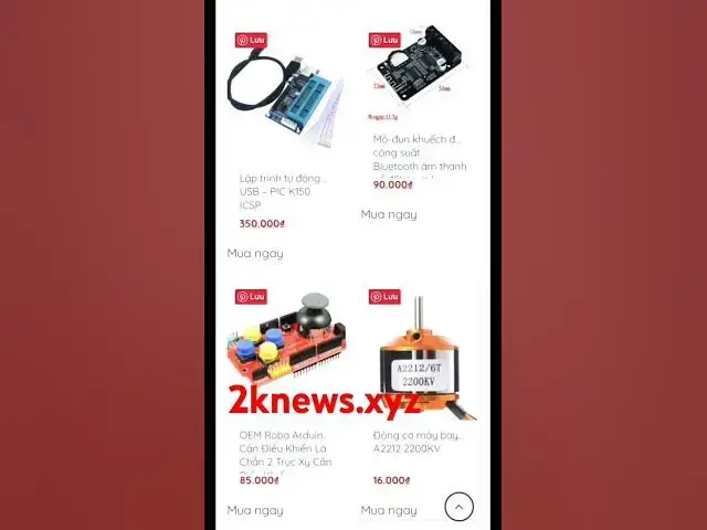 'Video thumbnail for shop 2knews link kiện giá rẻ nhất thị trường 2024 website: 2knew.xyz'