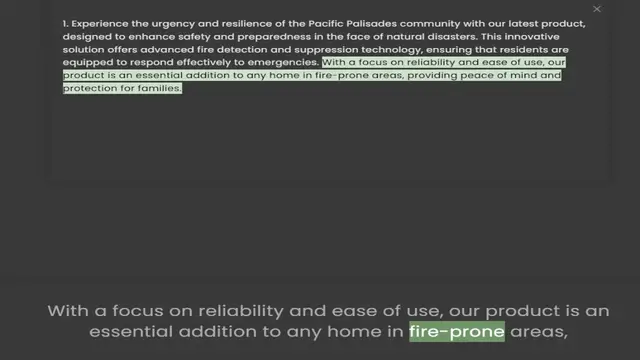 Video thumbnail for designed to enhance safety and preparedness in the face of natural disasters. This innovative solution offers advanced fire detection and suppression technology, ensuring that residents are equipped to respond effectively to emergencies.