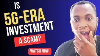 Video thumbnail for 🔥5g-Era.in Investment Review (Scam or Legit?) Watch before investing #5g-era #scamalert #hyip
