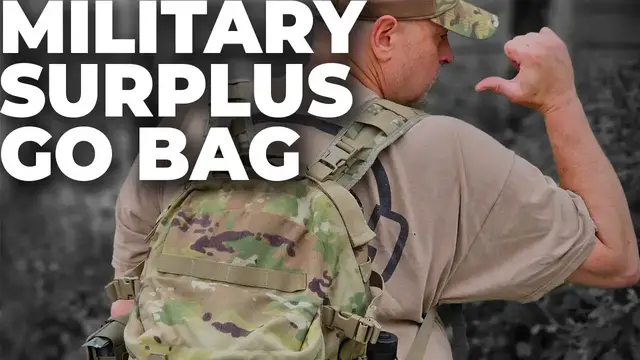 Video thumbnail for Military Surplus Go Bag: The Prepper's Bug Out Bag