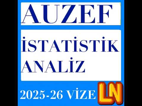 Video thumbnail for İstatistik Analiz 2025-2026 Vize Soruları (Bahar)