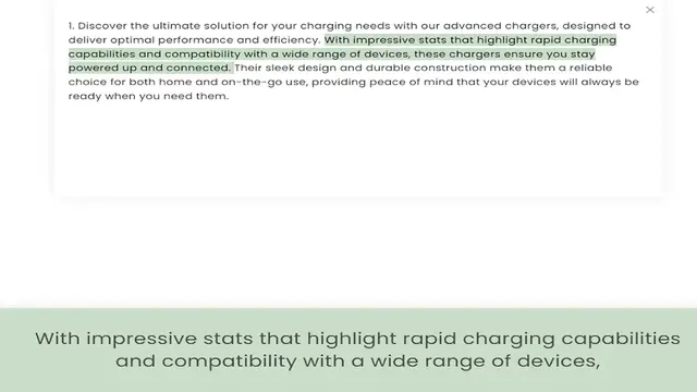 Video thumbnail for deliver optimal performance and efficiency. With impressive stats that highlight rapid charging capabilities and compatibility with a wide range of devices, these chargers ensure you stay powered up and connected. Their sleek design and d