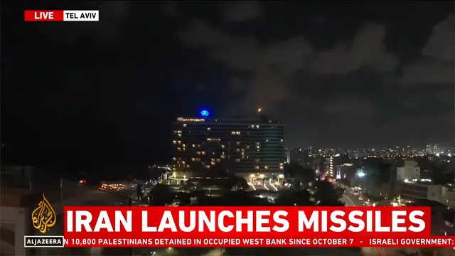 'Video thumbnail for Iran launches missiles at Israel (LIVE VIDEO)'