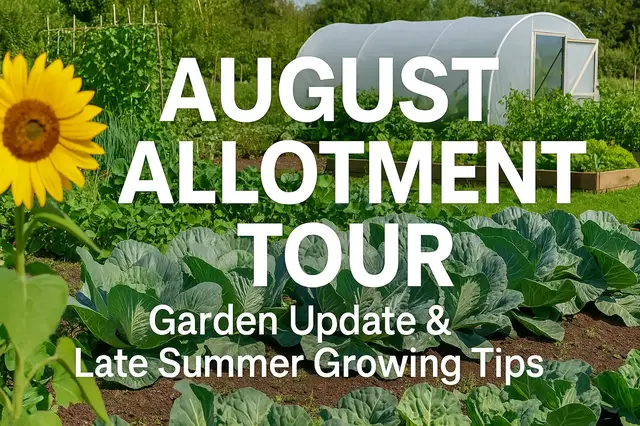 'Video thumbnail for August Allotment Tour | Garden Update & Late Summer Growing Tips'