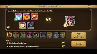 'Video thumbnail for Summoners War: TOA Hell - Stage 4 - 3 🌟 - Aug-Sep 2023 - Nephthys'
