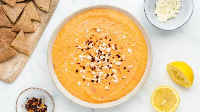 'Video thumbnail for Easy Greek Tirokafteri (Spicy Feta Cheese Dip) Recipe'