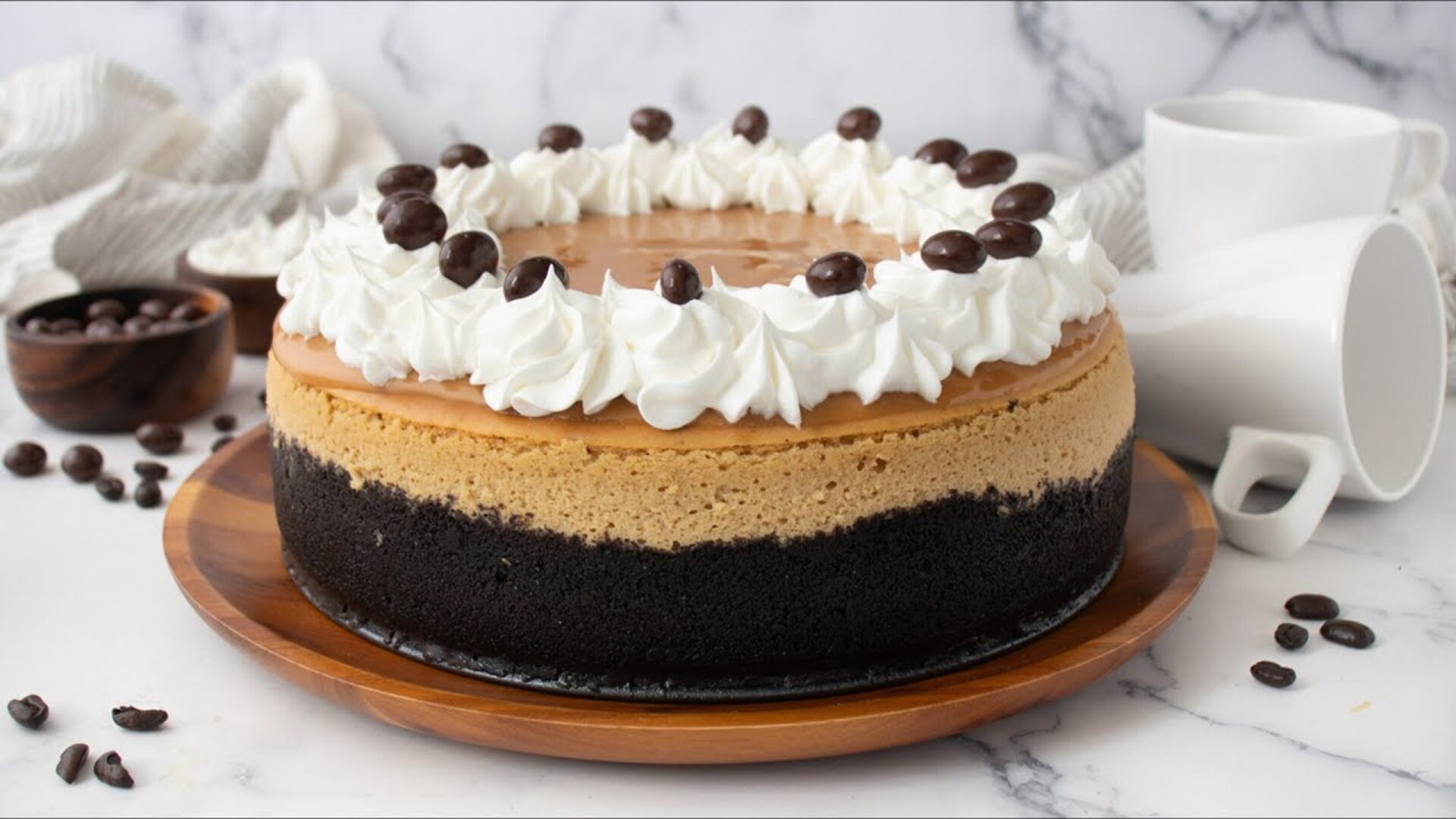 Video thumbnail for Caramel Macchiato Coffee Cheesecake Recipe