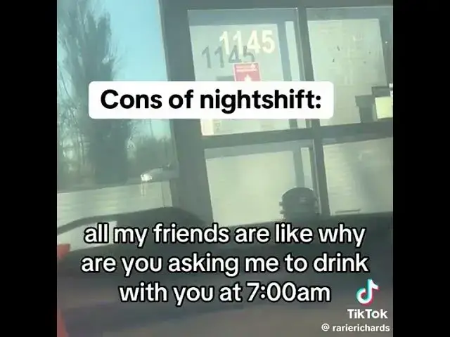Video thumbnail for so true I work nights😄
