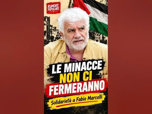 Video thumbnail for LE MINACCE NON CI FERMERANNO #FabioMarcelli #RumorePopolare