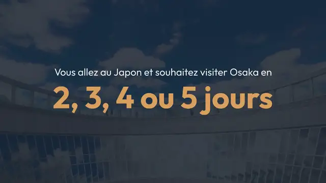 Video thumbnail for Visiter Osaka en 2, 3, 4, 5 jours | Que faire + itinéraire