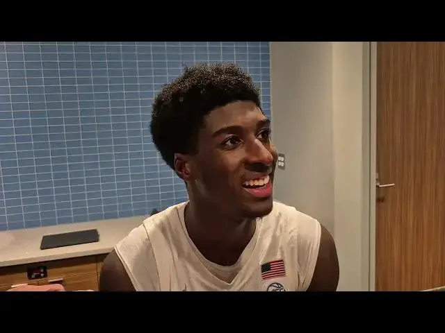 'Video thumbnail for UNC's Ian Jackson, Drake Powell and RJ Davis after the Tar Heels' win over SMU'