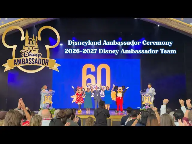 'Video thumbnail for 2026 2027 Disneyland Ambassador Ceremony | Disneyland Resort 2025 4K'