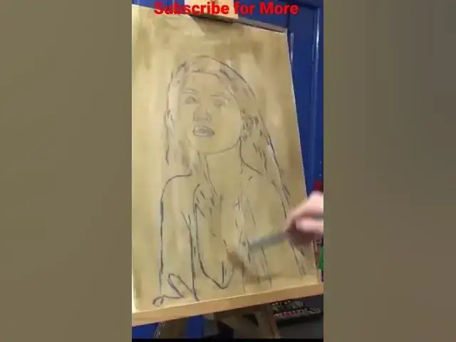 Video thumbnail for Zendaya Portrait Oil Painting #shorts