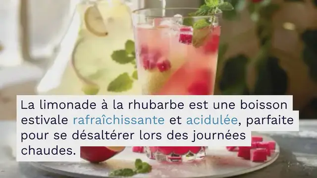 'Video thumbnail for Limonade à la Rhubarbe: Fraîcheur Estivale'