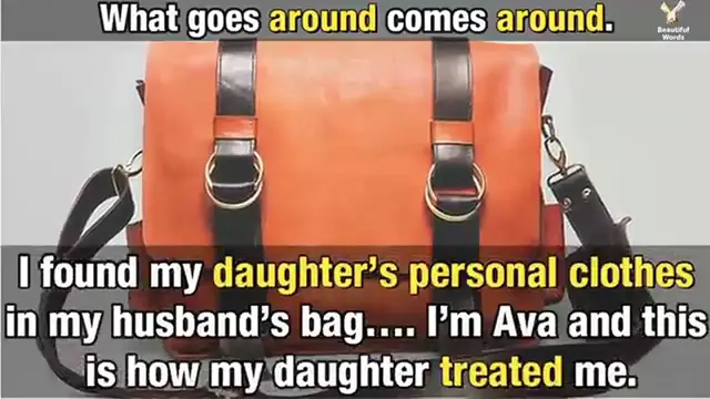 Video thumbnail for I found my daughter s personal clothes in my husband s bag!