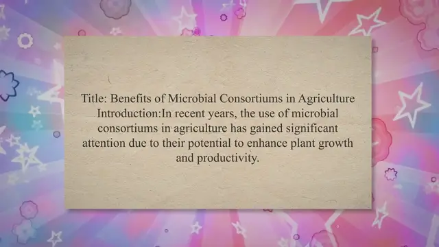 Video thumbnail for Benefits of Microbial Consortiums in Agriculture