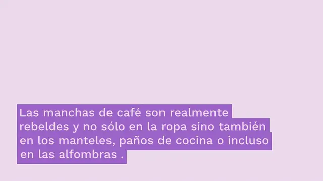 Video thumbnail for Manchas de café en la ropa, quitarlas es muy sencillo: bastan 3 ingredientes de cocina