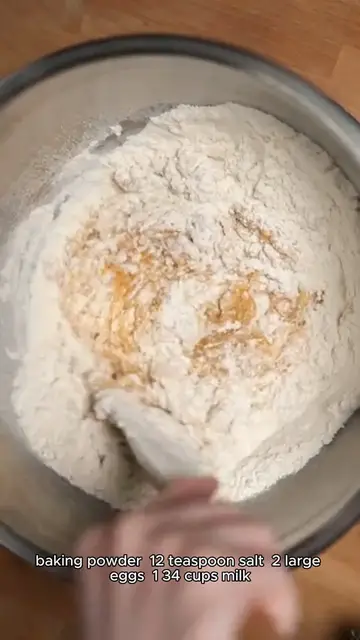 Video thumbnail for waffle mix recipe