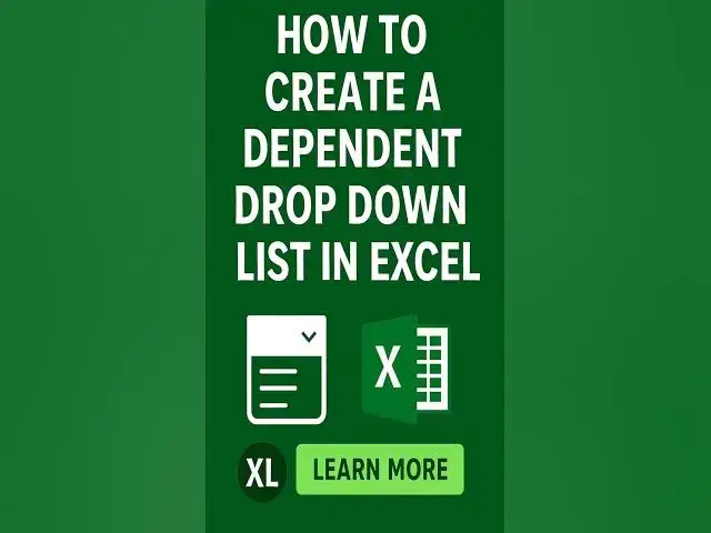 'Video thumbnail for Create Dependent Drop Down in Excel (Fast & Easy!) #shorts #excel #filemanager #exceltips #viral'