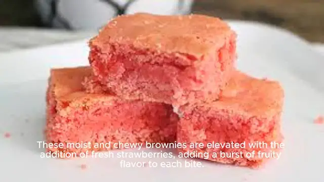'Video thumbnail for Strawberry Brownies recipe'