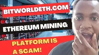 Video thumbnail for Bitworld Ethereum Mining Platform (Bitworldeth.com Review) is a SCAM | SEE PROOF🔥 #scamalertreviews