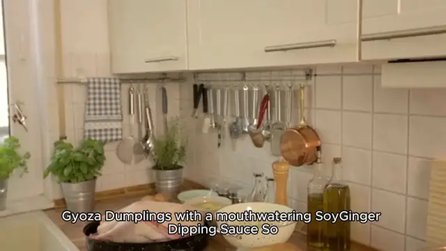 Video thumbnail for Gyoza Dumplings with Soy Ginger Dipping Sauce