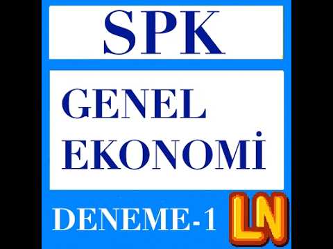 Video thumbnail for SPK Genel Ekonomi 2026 Deneme 1