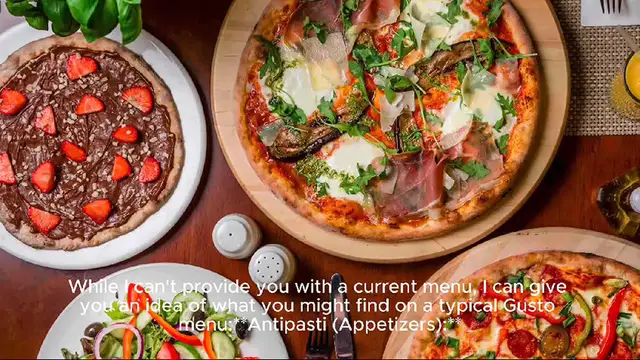 Video thumbnail for gusto menu Price