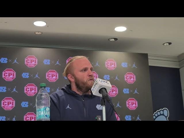 Video thumbnail for #UNC defensive coordinator Steve Belichick press conference after one week of spring practice