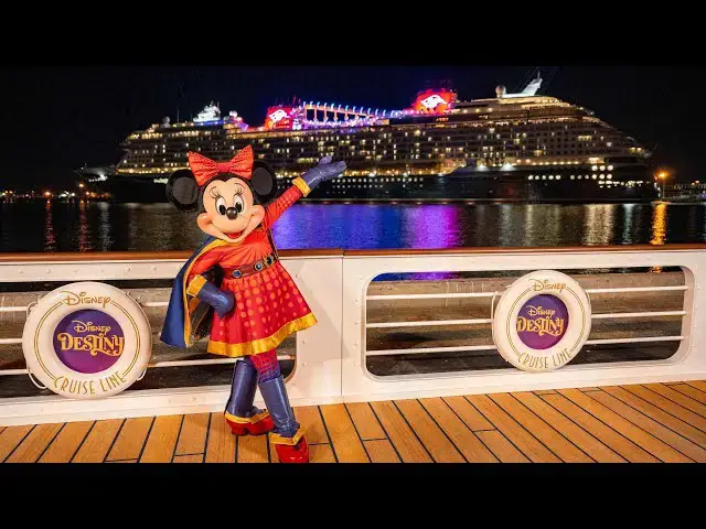 'Video thumbnail for Disney Destiny Arrives in Florida and Plays Go The Distance on Horn'