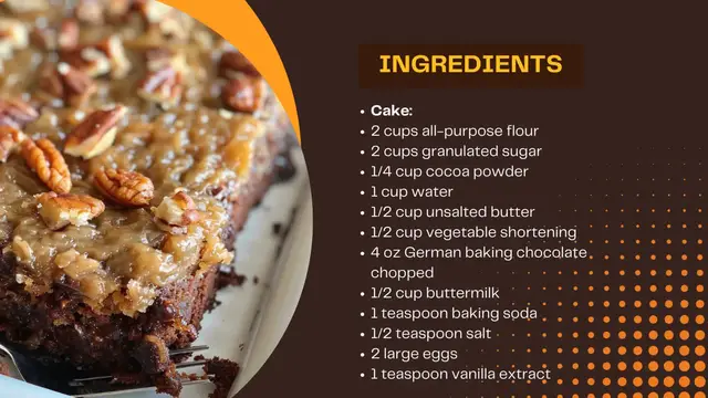 'Video thumbnail for German Chocolate Sheet Cake'