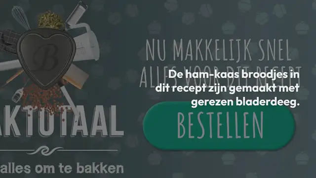 Video thumbnail for Ham kaas broodjes – recept